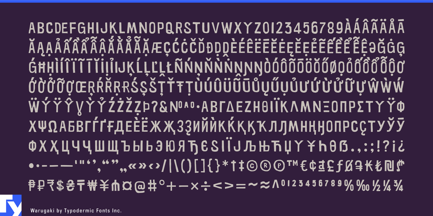 Warugaki Regular Font preview